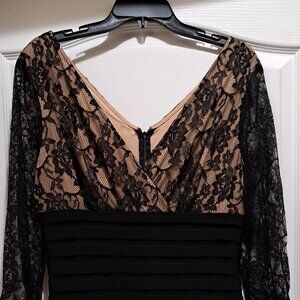 Adrianna Papell Size 10 lacy dress-fully lined